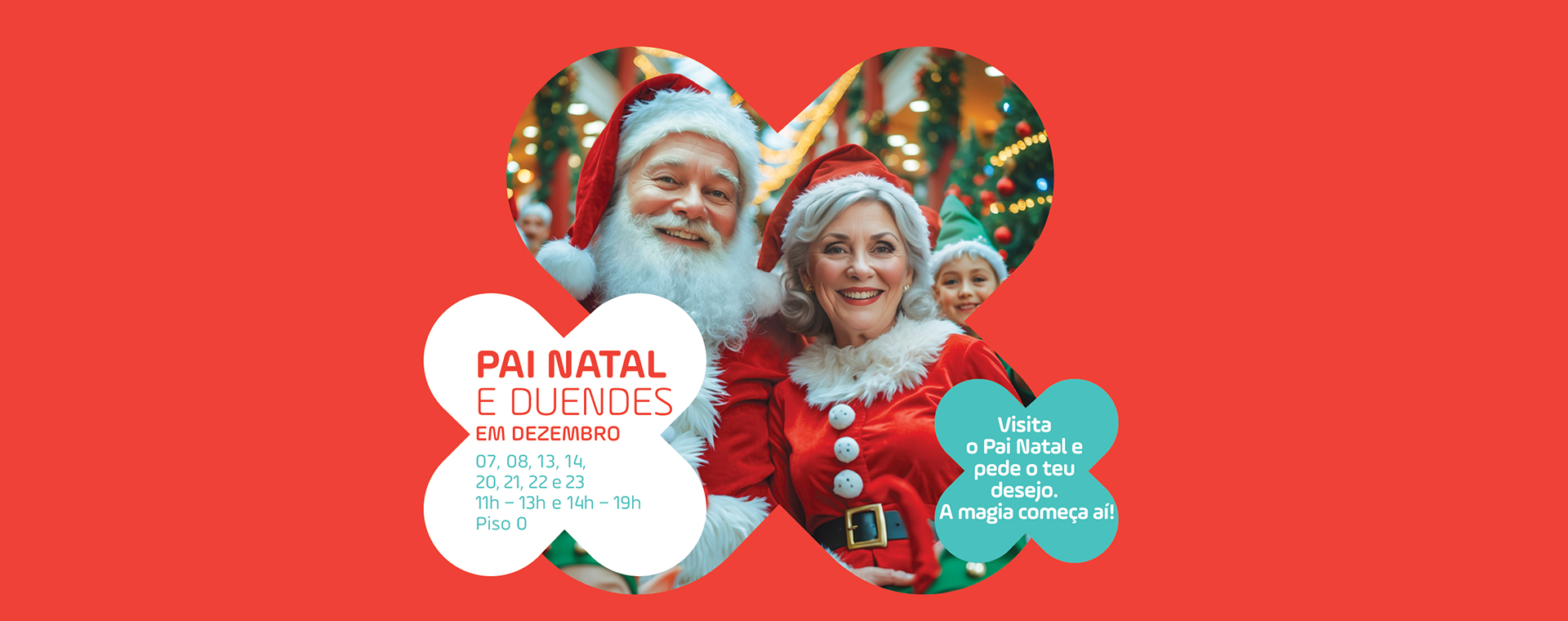 Pai Natal e Duendes em Dezembro